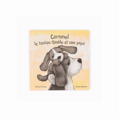 Jellycat Caramel Le Toutou Timide Et Son Papa & Bashful Fudge Puppy Medium UK | 35249OBNM